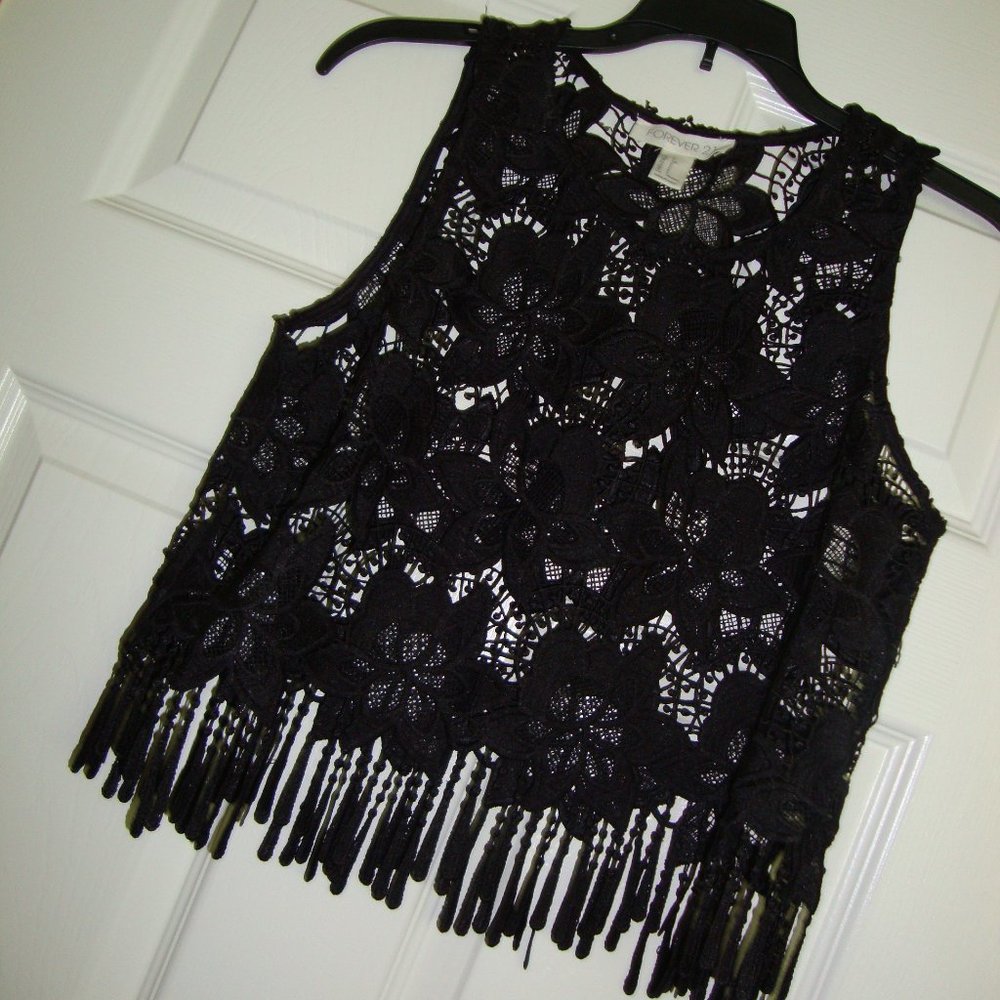 Crochet Fringe Tank Top